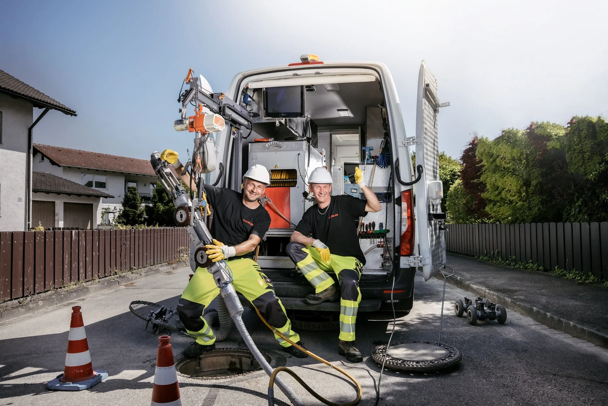 Rohrreinigung bei verstopftem Abfluss und WC